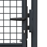 Mesh Garden Gate Galvanised Steel 100x150 cm Grey