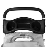 Folding Pet Stroller Dog/Cat Travel Carrier Grey - Top-Down View