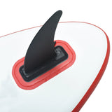 Center Fin for Stand Up Paddle Board 18.3x21.2 cm Plastic Black - Front View