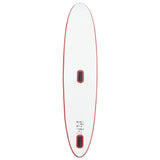 Inflatable Stand Up Paddleboard with Sail Set Red and White - Rear View