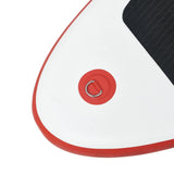 Inflatable Stand Up Paddleboard with Sail Set Red and White - Low Angle