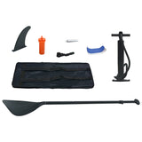 Inflatable Stand Up Paddleboard with Sail Set Blue and White - Extra Image