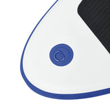 Inflatable Stand Up Paddleboard with Sail Set Blue and White - Low Angle