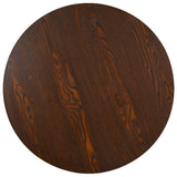 Bistro Table Dark Brown 80 cm MDF - Front View