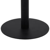 Bistro Table Dark Brown 80 cm MDF - Side View