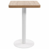 Bistro Table Light Brown 50x50 cm MDF - Front View