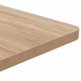 Bistro Table Light Brown 50x50 cm MDF - Side View