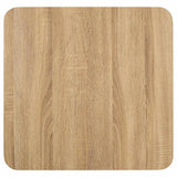 Bistro Table Light Brown 50x50 cm MDF - Top-Down View