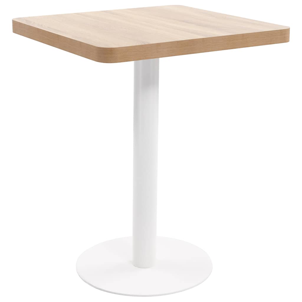 Bistro Table Light Brown 60x60 cm MDF