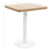 Bistro Table Light Brown 60x60 cm MDF
