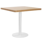 Bistro Table Light Brown 80x80 cm MDF
