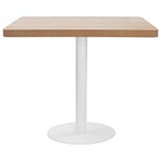 Bistro Table Light Brown 80x80 cm MDF