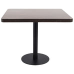 Bistro Table Dark Brown 80x80 cm MDF