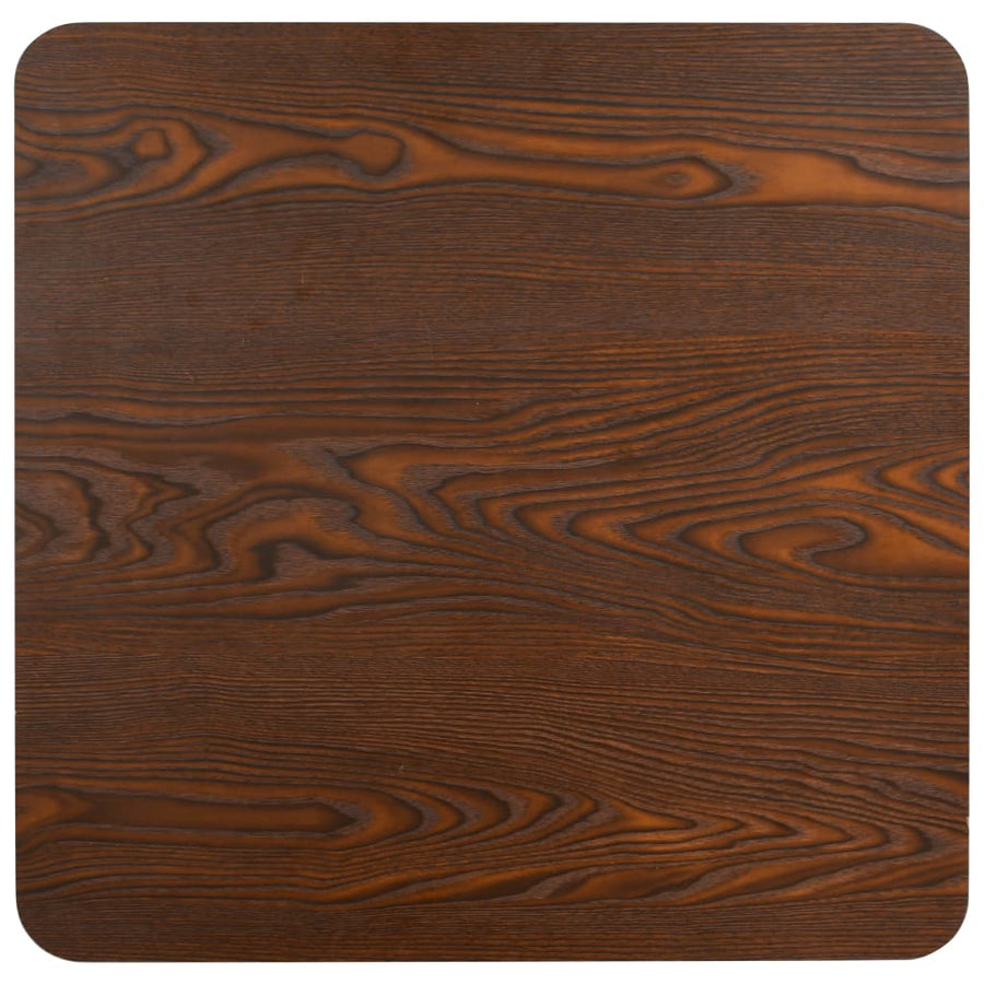 Bistro Table Dark Brown 80x80 cm MDF