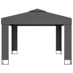 Gazebo with Double Roof 3x3 m Anthracite
