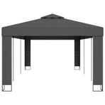 Gazebo with Double Roof 3x6 m Anthracite