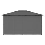 Garden Marquee with Curtains 4x3 m Anthracite