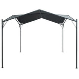 Gazebo Pavilion Tent Canopy 3x3 m Steel Anthracite - Front View