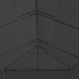 Gazebo with Curtains 600x298x270 cm Anthracite - Close-Up Angle