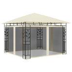 Gazebo with Mosquito Net 3x3x2.73 m Cream 180 g/m²