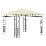 Gazebo with Mosquito Net 3x3x2.73 m Cream 180 g/m² - Front View