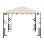 Gazebo with Mosquito Net 3x3x2.73 m Cream 180 g/m²