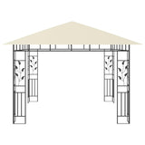 Gazebo with Mosquito Net 3x3x2.73 m Cream 180 g/m² - Top-Down View