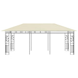 Gazebo with Mosquito Net 6x3x2.73 m Cream - Side View