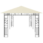 Gazebo with Mosquito Net 6x3x2.73 m Cream