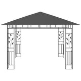 Gazebo with Mosquito Net 3x3x2.73 m Anthracite 180 g/m² - Top-Down View