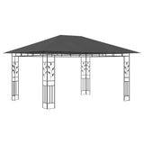Gazebo with Mosquito Net 4x3x2.73 m Anthracite 180 g/m²