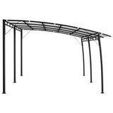 Garden Sunshade Awning 6x3x2.55 m Cream - Side View