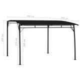 Garden Sunshade Awning 3x3x2.55 m Anthracite