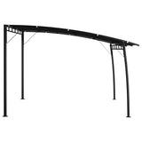 Garden Sunshade Awning 4x3x2.55 m Anthracite - Side View