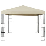Gazebo 3x3 m Cream - Front View