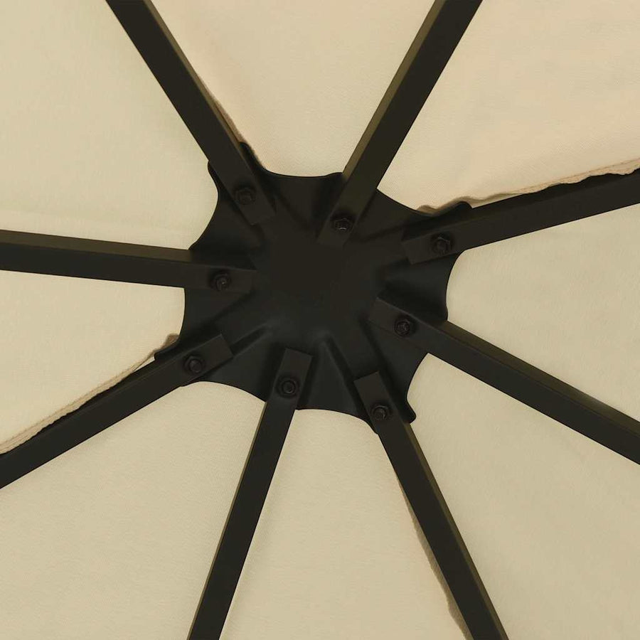 Gazebo 3x3 m Cream