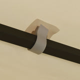 Gazebo 3x4 m Cream - Top-Down View