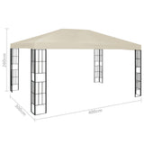 Gazebo 3x4 m Cream - Close-Up Angle