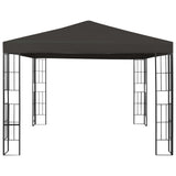Gazebo 3x3 m Anthracite - Front View