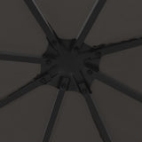 Gazebo 3x3 m Anthracite - Side View