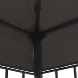 Gazebo 3x3 m Anthracite - 45-Degree Angle