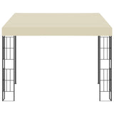 Wall-mounted Gazebo 3x3 m Cream Fabric