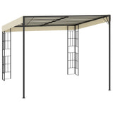 Wall-mounted Gazebo 3x3 m Cream Fabric - Top-Down View