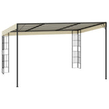 Wall-mounted Gazebo 3x4 m Cream Fabric