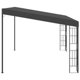 Wall-mounted Gazebo 3x4 m Anthracite Fabric - Side View