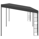 Wall-mounted Gazebo 3x6 m Anthracite Fabric - Side View