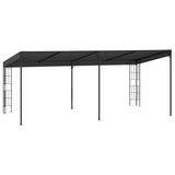 Wall-mounted Gazebo 3x6 m Anthracite Fabric - Top-Down View