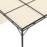 Garden Gazebo with Side Curtain 3x3x2.25m Cream - Close-Up Angle