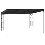Wall-mounted Gazebo 4x3x2.5 m Anthracite - Side View