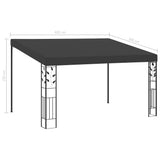 Wall-mounted Gazebo 4x3x2.5 m Anthracite - Rear View